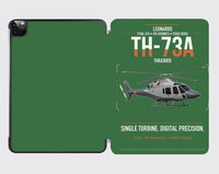 Thumbnail for Leonardo TH-73A Thrasher design on green ipad tablet case