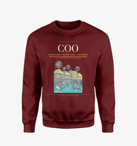 Thumbnail for Cadjehoun Airport (COO) design on wine red sweatshirt