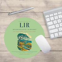 Thumbnail for Guanacaste Airport (LIR) design on light green round mouse pad