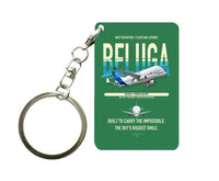 Thumbnail for Airbus BelugaXL Key Chain design on green key chain