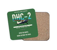 Thumbnail for DHC-2 Beaver Mk I design on green 1 piece coaster