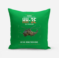 Thumbnail for Sikorsky HH-3E Jolly Green Giant design on green pillow
