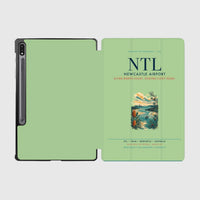 Thumbnail for Newcastle Airport (NTL) design on light green samsung tablet tablet case