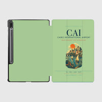 Thumbnail for Cairo International Airport (CAI) design on light green samsung tablet tablet case