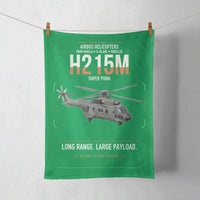Thumbnail for Airbus H215M design on green towel