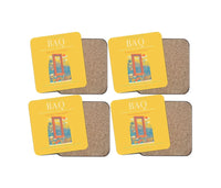 Thumbnail for Ernesto Cortissoz International Airport BAQ Coaster 4-Pieces-Set - Yellow