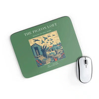 Thumbnail for VINTAGE G4526 - The Pigeon Loft - Designed Mouse Pads design on green rectangle