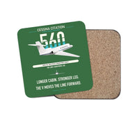 Thumbnail for Cessna Citation 560 - Citation V design on green 1 piece coaster