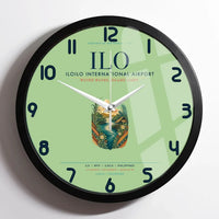 Thumbnail for Iloilo International Airport (ILO) design on light green framed wall clock