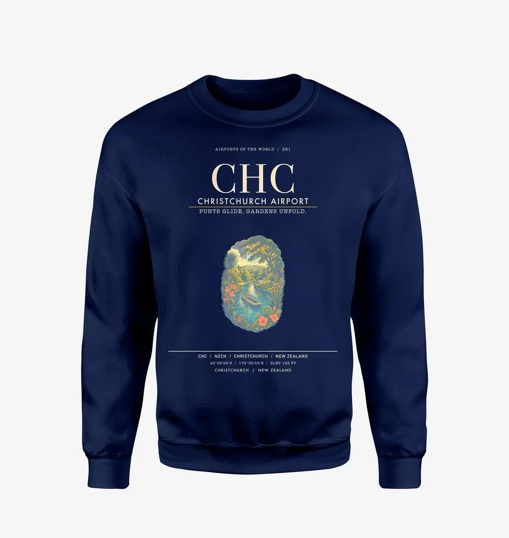Christchurch Airport CHC Sweatshirt - Navy Blue