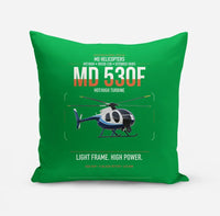 Thumbnail for MD Helicopters MD 530F design on green pillow