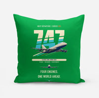 Thumbnail for Boeing 747-400 design on green pillow