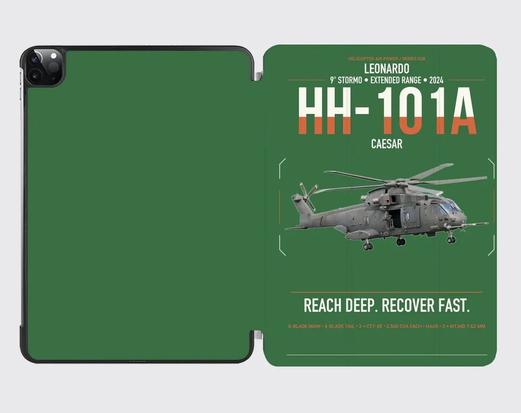 Leonardo HH-101A Caesar design on green ipad tablet case