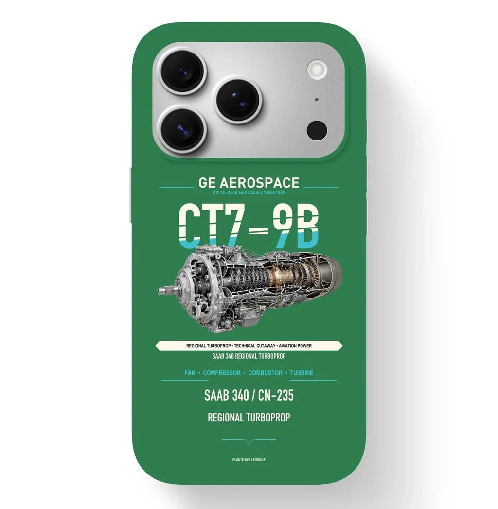 CT7-9B Case design on green iphone case