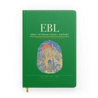 Thumbnail for Erbil International Airport (EBL) design on green notebook