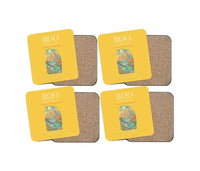 Thumbnail for Bod Airport BOO Coaster 4-Pieces-Set - Yellow