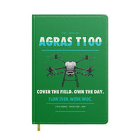 Thumbnail for DJI Agras T100 design on green notebook