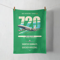 Thumbnail for Boeing 720B design on green towel