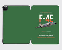 Thumbnail for F-4E Phantom II Two Engines One Thunder design on green ipad tablet case