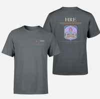 Thumbnail for Robert Gabriel Mugabe International Airport (HRE) design printed on gray double-side t-shirt