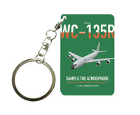 Thumbnail for WC-135R Constant Phoenix design on green designed key chain, double-side print
