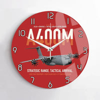 Thumbnail for Airbus A400M Atlas design on red no frame wall clock