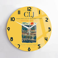Thumbnail for Avram Iancu Cluj International Airport CLJ Wall-Clock No-Frame - Yellow
