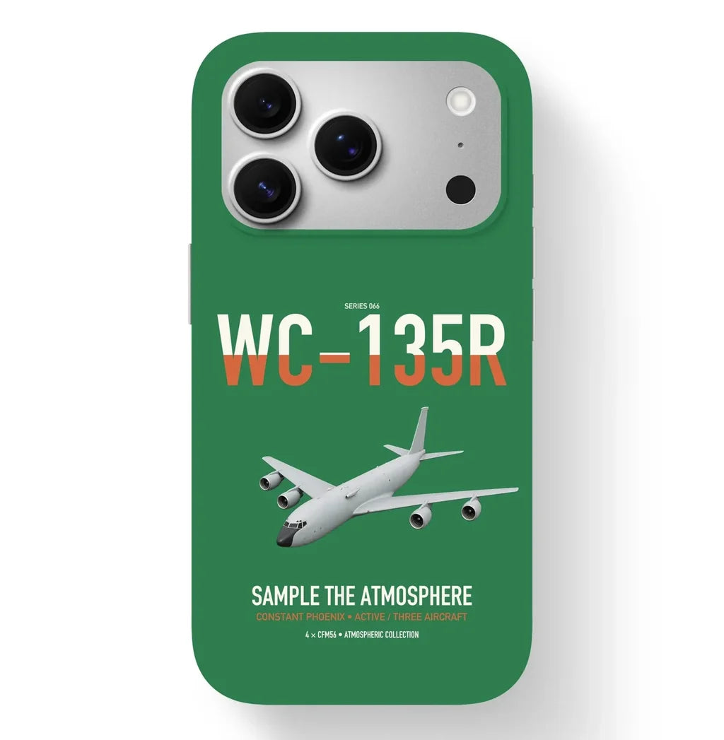 WC-135R Constant Phoenix design on green magsafe iphone case, for iPhone 17 Pro