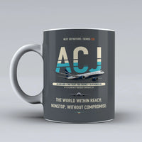 Thumbnail for ACJ330neo Mug design on gray airbus