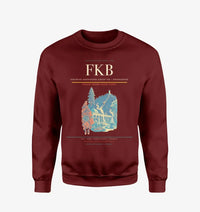Thumbnail for Karlsruhe–Baden-Baden Airport (FKB) design on wine red sweatshirt