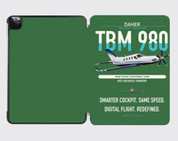 Thumbnail for Daher TBM 980 design on green ipad tablet case