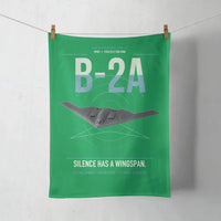 Thumbnail for B-2A Spirit design on green towel