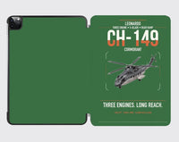 Thumbnail for Leonardo CH-149 Cormorant design on green ipad tablet case