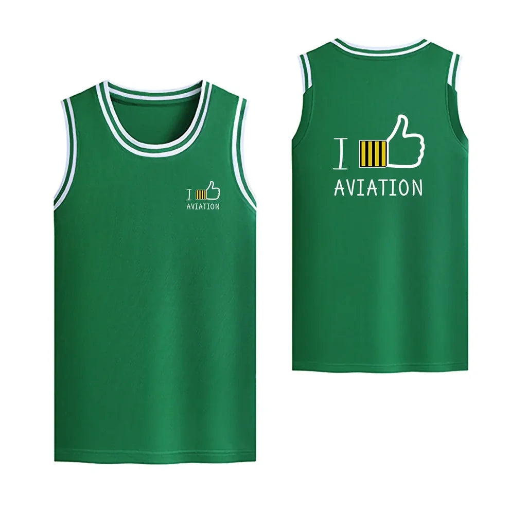 Customisable I Like Aviation Basketball Print - view 8