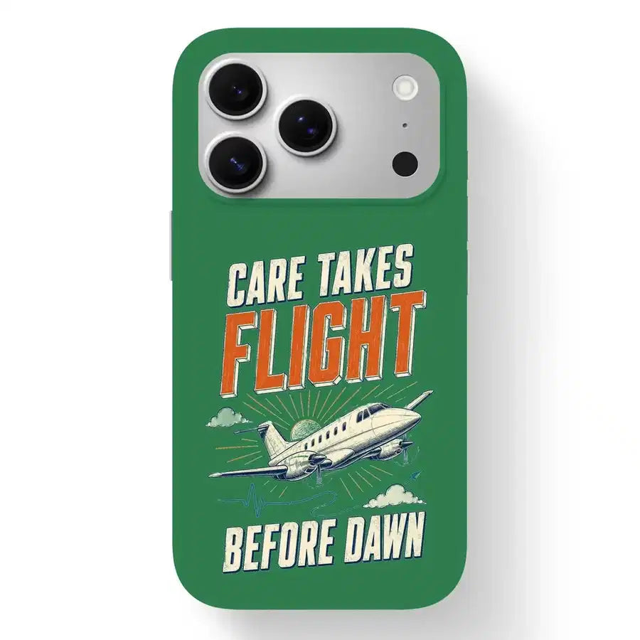 SIGNAL 564 - Care Takes Flight Before Dawn - MagSafe iPhone 17 Pro design on green magsafe iphone 17 pro