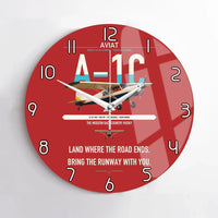 Thumbnail for Aviat Husky A-1C-180 design on red no frame wall clock