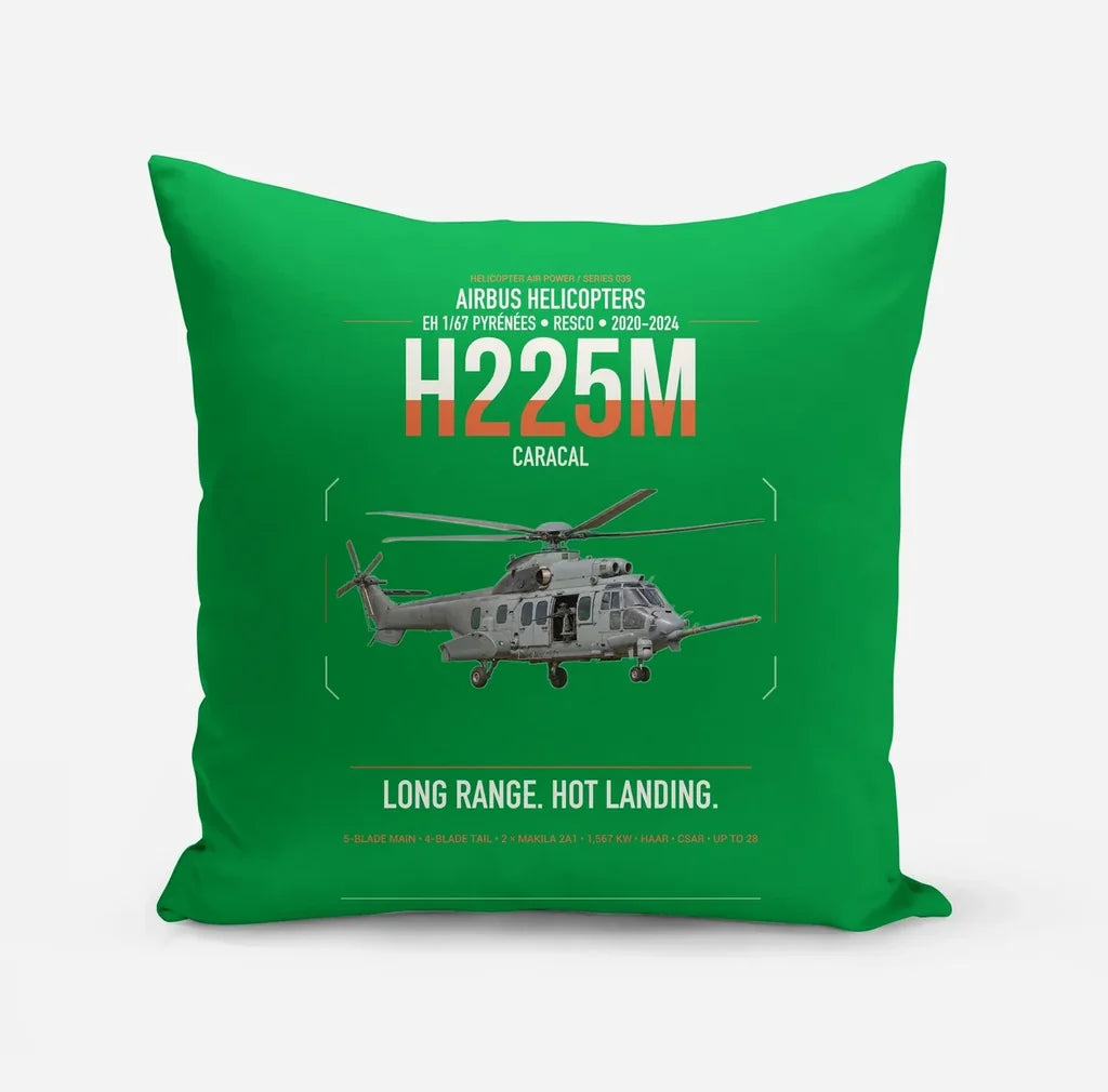 Airbus Helicopters H225M Caracal design on green pillow