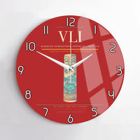 Thumbnail for Bauerfield International Airport (VLI) design on red no frame wall clock