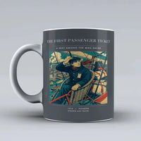 Thumbnail for VINTAGE G4321 - The First Passenger Ticket - Ceramic Mug design on gray