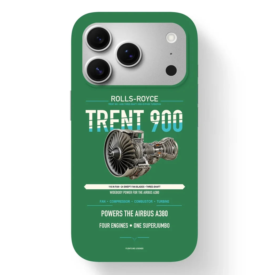 TRENT 900 Case design on green iphone case
