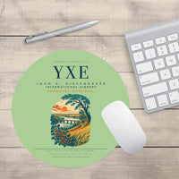 Thumbnail for Saskatoon John G. Diefenbaker International Airport (YXE) design on light green round mouse pad