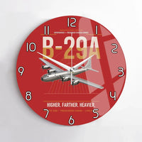 Thumbnail for B-29A Superfortress design on red no frame wall clock