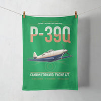 Thumbnail for P-39Q Airacobra design on green towel