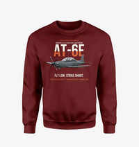 Thumbnail for AT-6E Wolverine Light Attack design on wine red sweatshirt