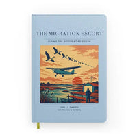Thumbnail for VINTAGE G4448 - The Migration Escort - Designed Notebooks design on lightblue