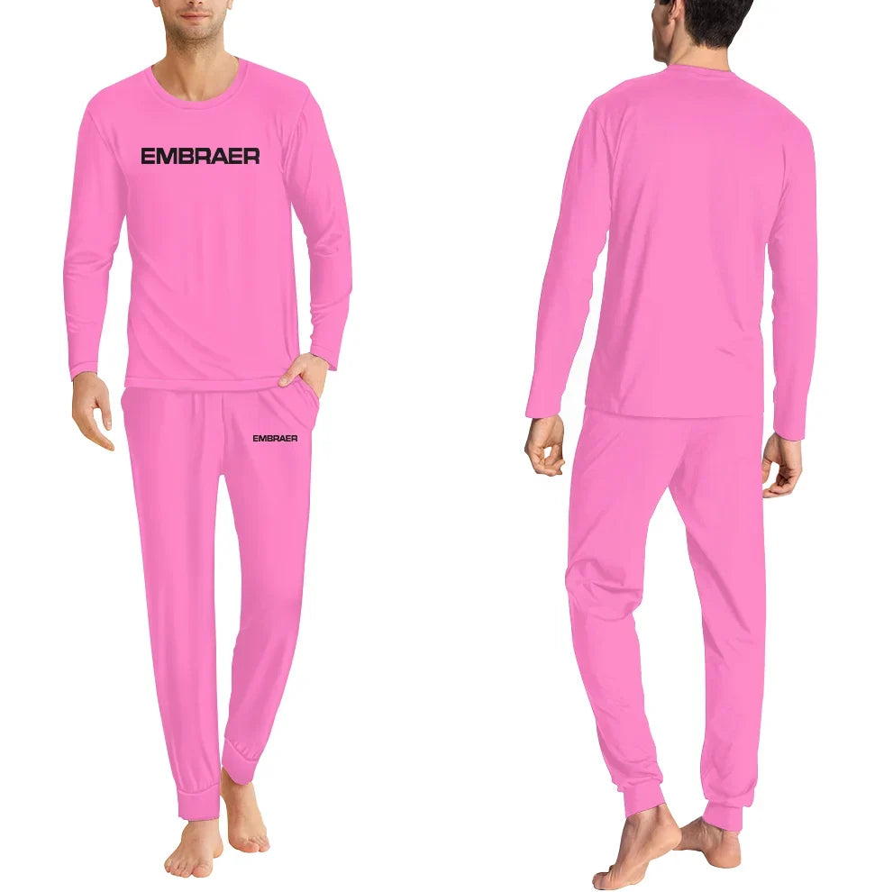 Embraer & Text men pajamas - Pink