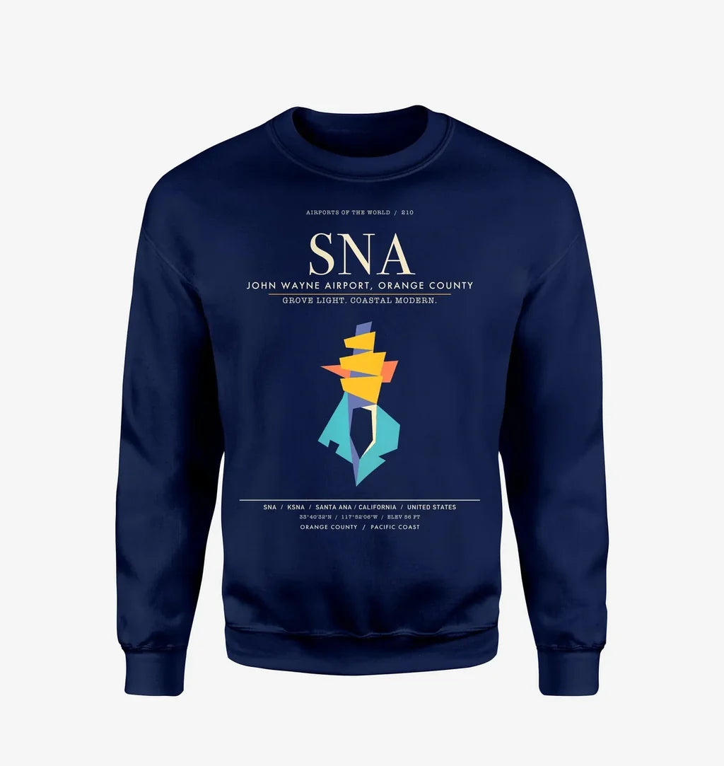 John Wayne Airport Orange County SNA Sweatshirt - Navy Blue