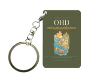 Thumbnail for Ohrid St. Paul the Apostle Airport (OHD) design on green army key chain