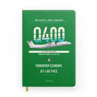 Thumbnail for De Havilland Dash 8-400 design on green notebook