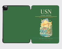 Thumbnail for Ulsan Airport (USN) design on green ipad tablet case